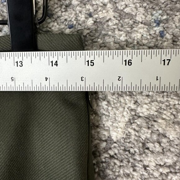 Theory Pants Womens 8 Green Wool Blend Slim Ankle Dress Trousers Work Office - Picture 2 of 7